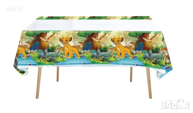 Цар Лъв lion king Симба найлонова покривка за парти рожден ден, снимка 7 - Покривки за маси - 27059638