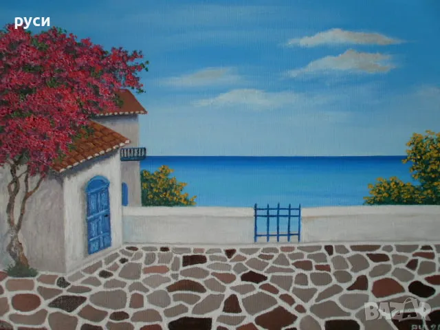 Гръцки пейзаж, снимка 13 - Картини - 47498966