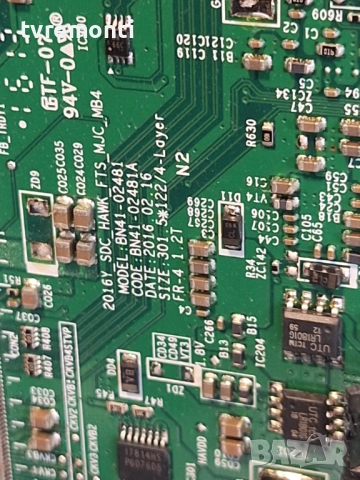 TCon BOARD ,BN95-02676A, BN41 02481A,2016_SDC_HAWK_FTS_MJC_MB4  за 49-инчов телевизор SAMSUNG Модел , снимка 3 - Части и Платки - 52748226