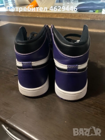 Jordan 1 retro high og “court purple”, снимка 2 - Маратонки - 52437042