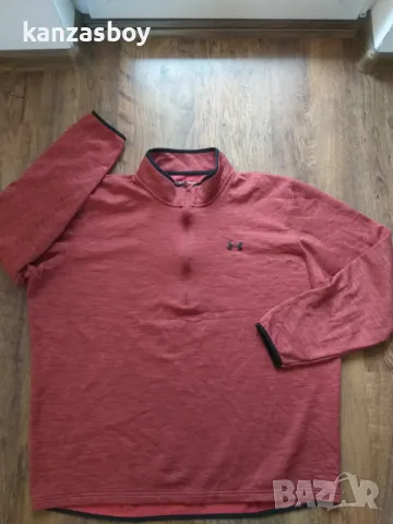 under armour half zip fleece - мъжко голямо горнище 3ХЛ , снимка 4 - Спортни дрехи, екипи - 48708284