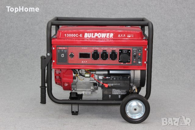 Генератор За Ток Газ-Бензин BULPOWER 10kW - Монофазен , снимка 6 - Генератори - 41139634
