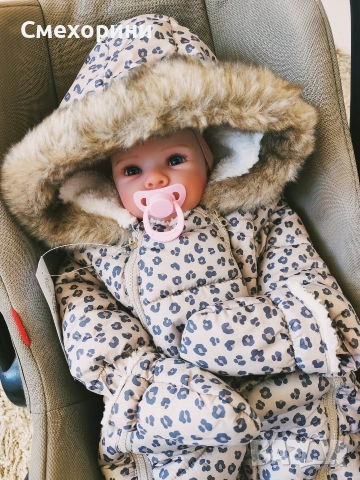 Нов зимен бебешки космонавт ескимос Fred & Flo за момиченце 6-9 месеца и ръст 74см, снимка 6 - Бебешки ескимоси - 52844339