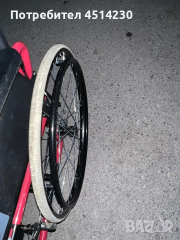 Инвалидна количка – стабилна, сгъваема, отлично състояние, снимка 5 - Инвалидни колички - 52849524