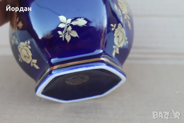 Немска ваза порцелан ''Cobalt'' , снимка 5 - Вази - 51392840