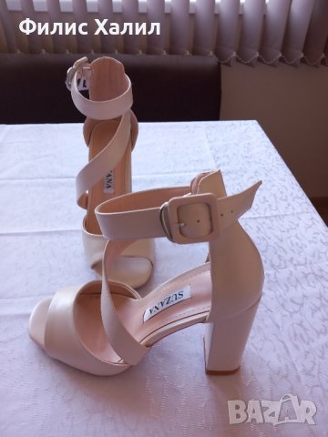 Дамски сандали на ток, снимка 5 - Дамски елегантни обувки - 42022646