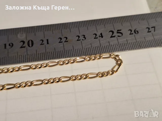 Златен синджир 4,14гр., снимка 3 - Колиета, медальони, синджири - 56258006