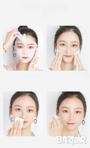 Памучни кърпички за лице за хидратиране и премахване на мръсотията, снимка 4 - Други - 53810173