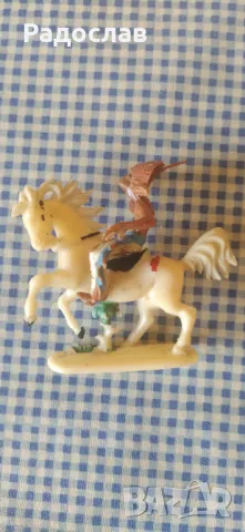 стара фигурка  Индианец  Конник, снимка 3 - Колекции - 49005716