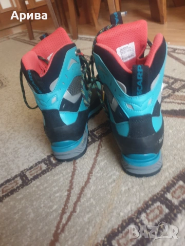  Дамски високопланински обувки Scarpa Charmoz HD - shark/maldive , снимка 3 - Зимни спортове - 53771050