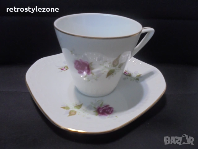 № 8506  Колекционерски двоен сет порцеланова чашка с чинийка – Wanol Poland , снимка 5 - Други ценни предмети - 53542275