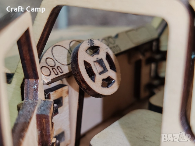Дървен модел на Джип и Каравана – Craft Camp, снимка 6 - Коли, камиони, мотори, писти - 52738202