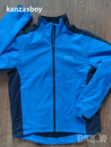 gore bike wear mens blue windstopper active shell jacket - мъжко вело яке КАТО НОВО Л, снимка 6 - Якета - 56168280