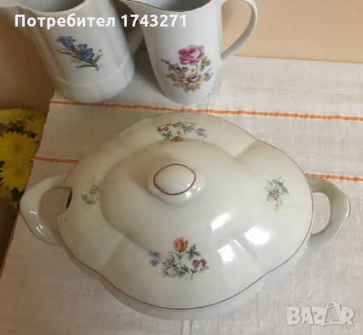 Порцеланов супник, снимка 3 - Антикварни и старинни предмети - 35926046