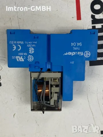 Реле FINDER 55.34.9.024.0040 General Purpose Relay, 55 Series, Power, 4PDT, 24 VDC, 7 A, снимка 2 - Друга електроника - 47374121