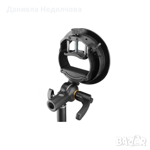 Универсален адаптер S-type Speedlite Bracket (Bowens mount), снимка 9 - Чанти, стативи, аксесоари - 53173498