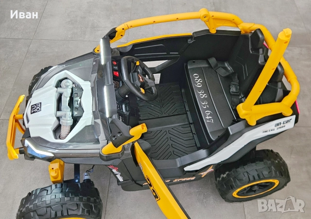 ТОП ЦЕНА!НОВО!Акумулаторен джип Kansas WHITE с 24V батерия,EVA гуми,4x4,USB, снимка 9 - Електрически играчки - 51764872