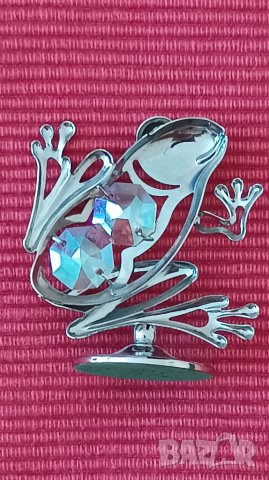 Статуетка,жаба,кристал,Сваровски., снимка 4 - Колекции - 41618265
