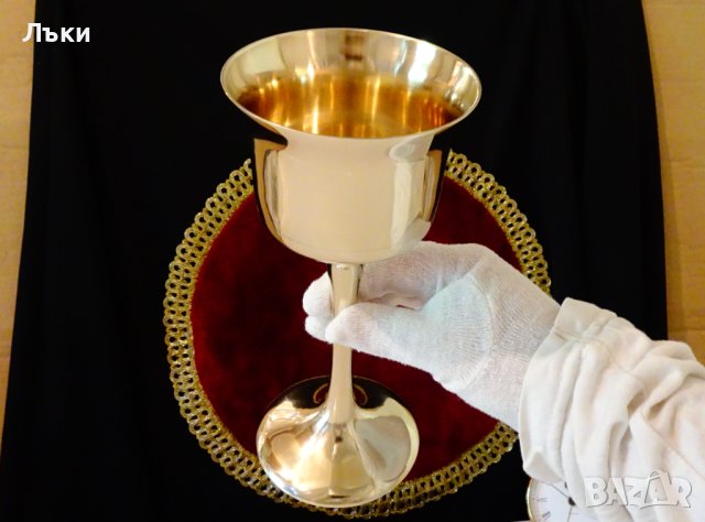 Бронзова чаша за вино 21 см.,460 гр. , снимка 5 - Антикварни и старинни предмети - 41693276