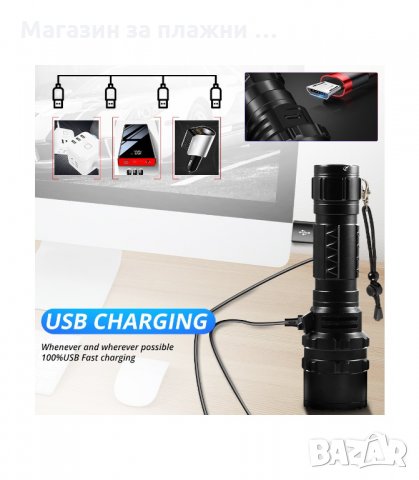 СУПЕР МОЩЕН XHP50.2 ФЕНЕР С РЕАЛНИ 1800 ЛУМЕНА - код 2720, снимка 10 - Къмпинг осветление - 33921036