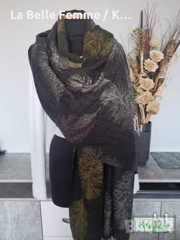 Шалове от кашмир, снимка 7 - Шалове - 51861426