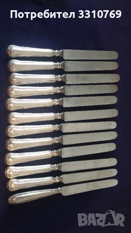 Посребрени десертни чинии и прибори за хранене и сервиране., снимка 11 - Чинии - 52661123