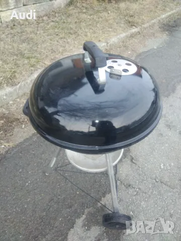 Барбекю WEBER  за класическо готвене на дървени въглища Можете да печете и опушвате, месо, риба, зел, снимка 10 - Барбекюта - 49303801