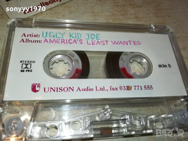 заявена-UGLY KID JOE-АУДИОКАСЕТА 0811211219, снимка 4 - Аудио касети - 34733486