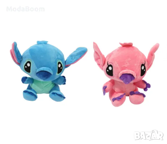 Плюшена играчка 30см - Розов или син Стич, снимка 4 - Плюшени играчки - 48426051
