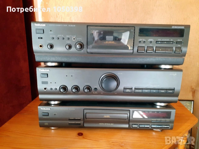 Перфектен сет Technics - Триглав дек - усиловател и сиди плеър