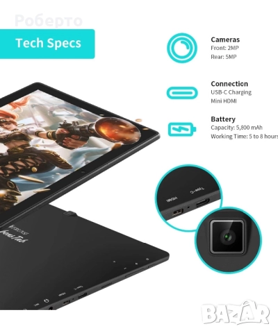 Графичен таблет Frunsi RubensTab T11 Pro, снимка 5 - Таблети - 52958895