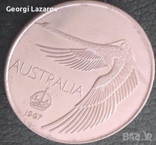 1 долар Австралия 1967, 80 лв, снимка 3 - Нумизматика и бонистика - 42155926
