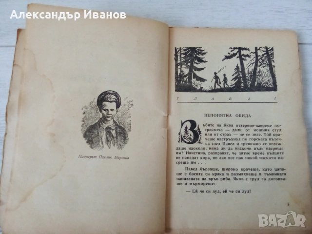 Стара книга "Павлик Морозов" 1948 г., снимка 4 - Художествена литература - 53336454