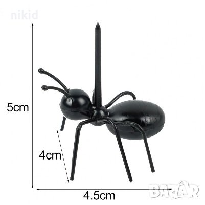 12 бр забавни мравки пластмасови топери за хапки украса, снимка 2 - Други - 22691865