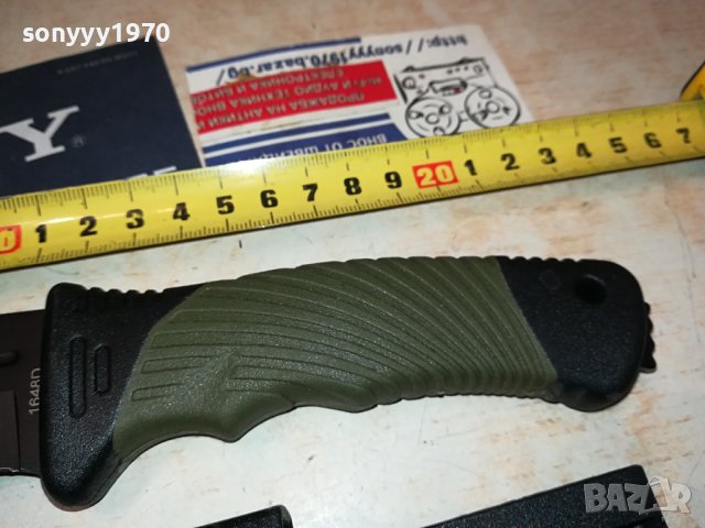НОЖ ТАКТИЧЕСКИ С ТВЪРДА НОЖНИЦА 2108231721, снимка 7 - Ножове - 41923335