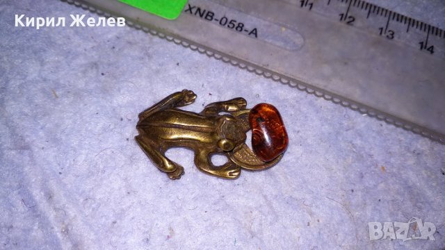 МАЛКА МЕСИНГОВА ЖАБКА с МОНЕТКА и КЕХЛИБАРЧЕ - ФЪН ШУЙ ФИГУРКА за ЩАСТИЕ КЪСМЕТ ПАРИ 34566, снимка 4 - Колекции - 39086896