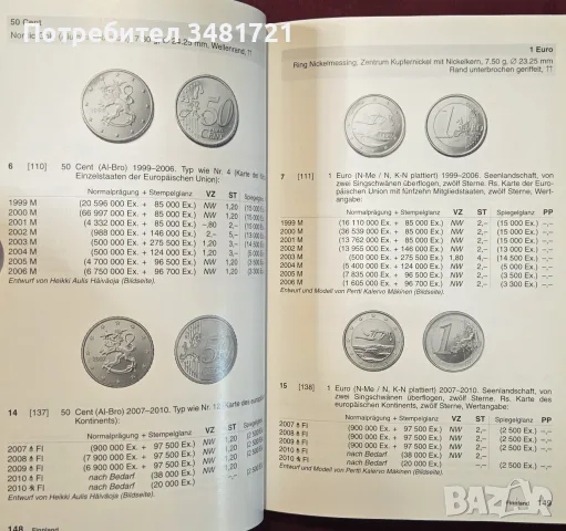 Euro Münzkatalog 1999-2010. Alle Länder, Münzen, Münzstätten und Auflagen, снимка 5 - Други - 55964083