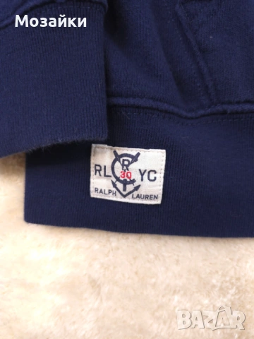 Polo Ralph Lauren Hoodie употребяван, S-M, colorblock с RL patch, снимка 4 - Суичъри - 53596379