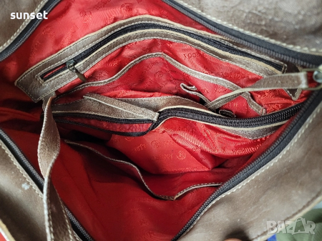 естествена кожа голяма чанта за рамо и през рамо, снимка 11 - Чанти - 51877890