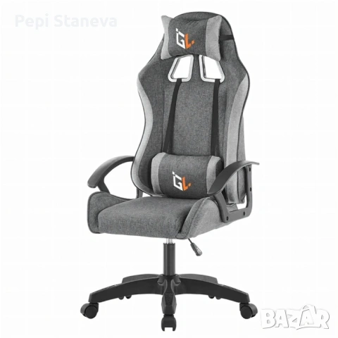 Ергономичен геймърски офис стол с лумбална и шийна опора – комфорт за игра и работа без умора, снимка 9 - Столове - 53068725