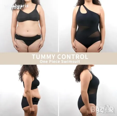 Shaperin Бански/боди: Едно рамо, контрол на корема, стил и комфорт!, снимка 4 - Бански костюми - 49844169