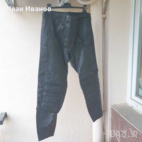 Мъжки кожен Мото панталон POLO   размер 50-С-М, снимка 5 - Панталони - 40427491