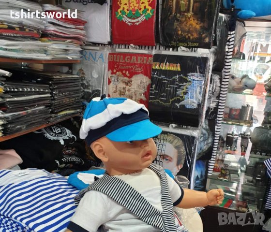 Нова бебешка моряшка шапка тип LACOSTE с козирка, от 6 месеца до 2 години, снимка 2 - Бебешки шапки - 41541794