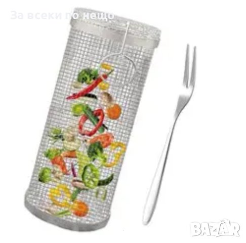 Цилиндрична кошница за барбекю, снимка 2 - Барбекюта - 44194490