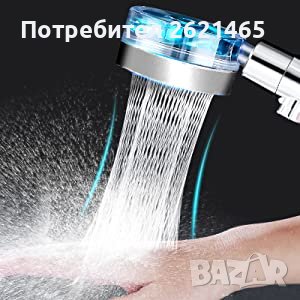Турбо Душ Слушалка с пречистващ филтър и копче за спиране на водата Turbo SPA Shower Нова, слушалки, снимка 7 - Душове - 42365851