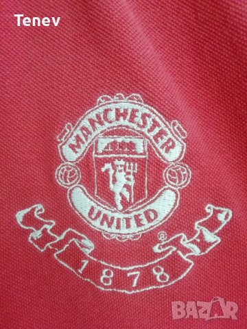 Manchester United 1878 Official Merchandise поло памучна мъжка тениска размер L Манчестър Юнайтед , снимка 3 - Тениски - 41191130