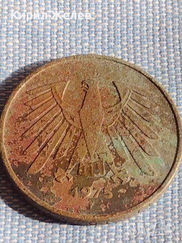 Монета 5 марки 1975г. Германия рядка за КОЛЕКЦИОНЕРИ 39805, снимка 5 - Нумизматика и бонистика - 44429185