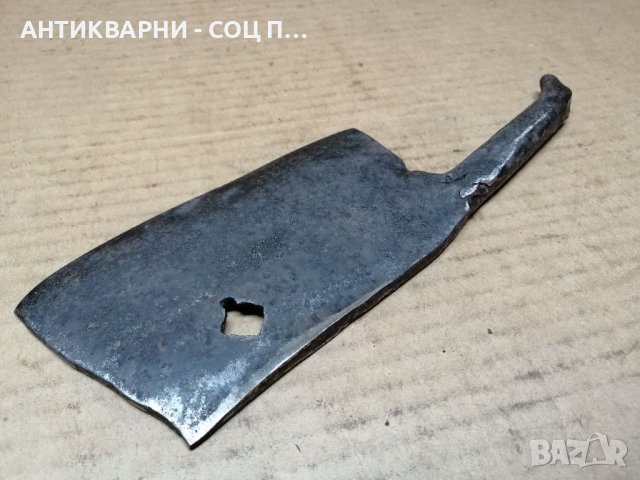 Стар Ръчно Кован Сатър / 0,7 кг. , снимка 3 - Антикварни и старинни предмети - 41004320