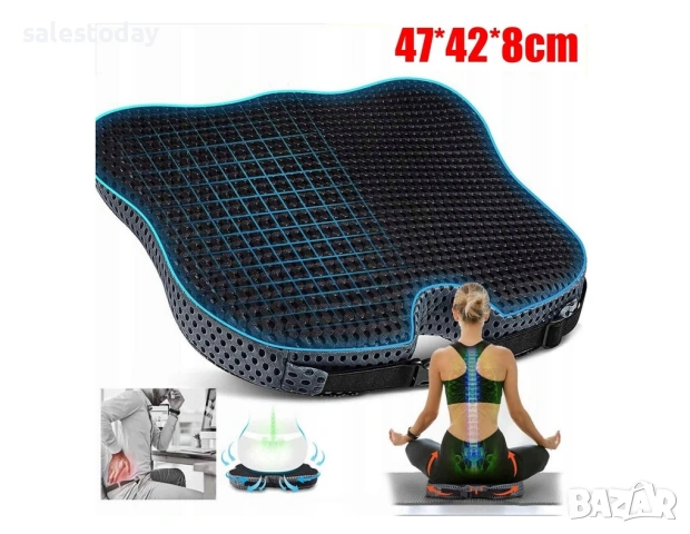 Възглавница за кола или стол, Черна подложка за седалка, снимка 3 - Аксесоари и консумативи - 44445385