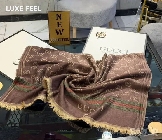 Gucci ✨ Дамски Шалове , снимка 11 - Шалове - 56328950